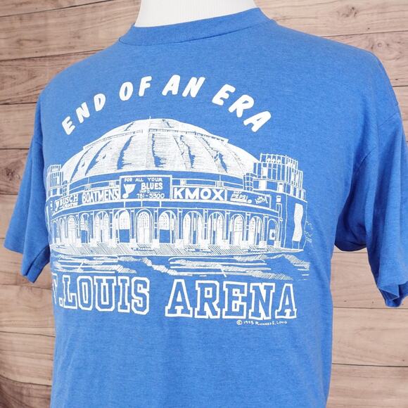 Vintage St. Louis Arena Shirt XL End of an Era 1993 Made USA Single Stitch - Picture 3 of 13